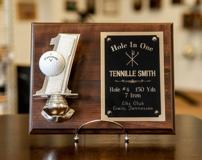 Hole In One Ball And Photo/Scorecard Plaque - Vertical | Great Golf