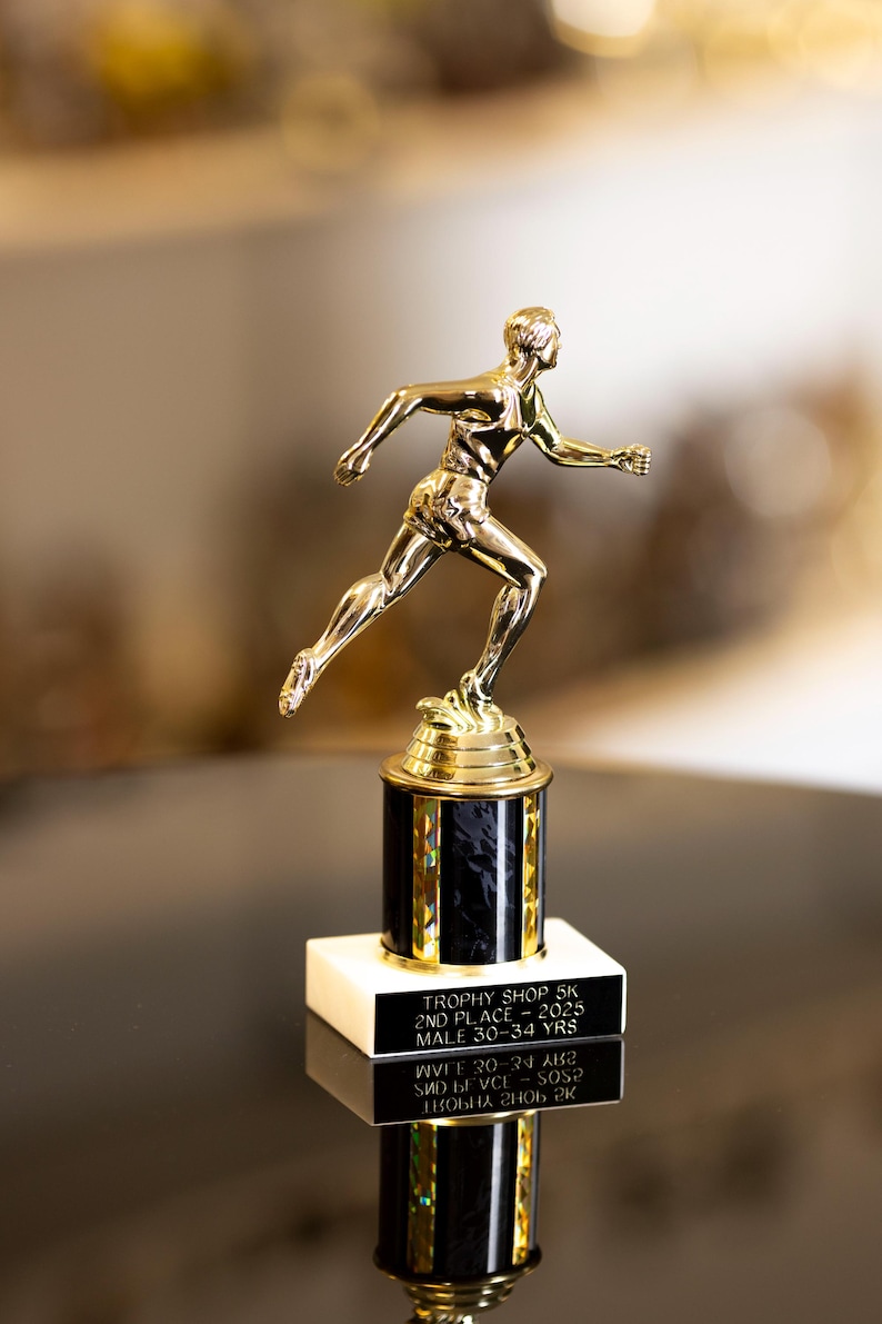 Running Trophy Boy/ Girl | Custom Road Race Award | Personalized Runner ...