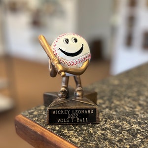 Baseball Trophy | Little Buddy | Resin |Custom Award | Youth Baseball | Personalized Baseball Trophy