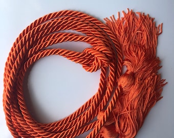 Orange Graduation Honor Cord | (SET of 1 OR 2) | Honor Society Cord