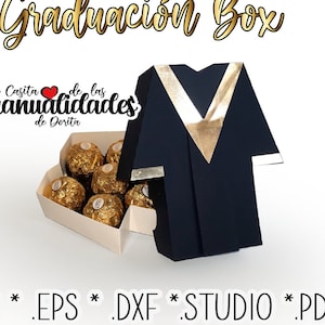 3D Graduation Gown Box SVG / Toga Box SVG / Graduation Gift Ideas / Graduation Gown SVG/STUDIO/PDF+ Video