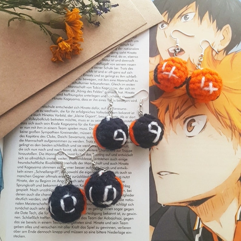Haikyuu Earrings Anime Earrings Karasuno Etsy
