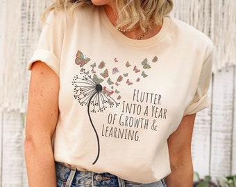 Butterfly Motivational Shirt, Educational shirts, Mindfulness shirts, Inspirational shirt, Counselor Shirt, Back to School Teacher Tee