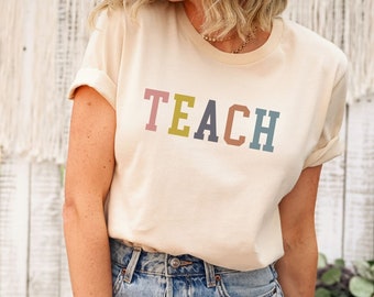 Teacher Tee, Back to School Tee, Teacher Team Shirts, Elementary School, Gift for Teacher, Teach Tee, Teacher Appreciation