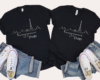 Paris France Honeymoon Shirt, France Travel Shirt, Eiffel Tower Shirt, Vacation in Paris Tee, France Souvenir Shirt, Paris Wedding Tee