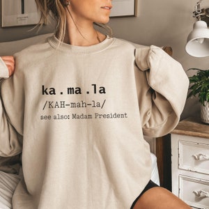 Kamala Harris Sweatshirt, Madam President Sweatshirt, Democrat Sweatshirt, Vote 2024, US Election Sweatshirt, Kamala Harris Rally Sweatshirt