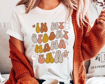 In My Spooky Mama Era Shirt, Halloween Shirt for Moms, Groovy Spooky Mom Tee, Spooky Season Mom Shirt, Spooky Mama Eras Shirt