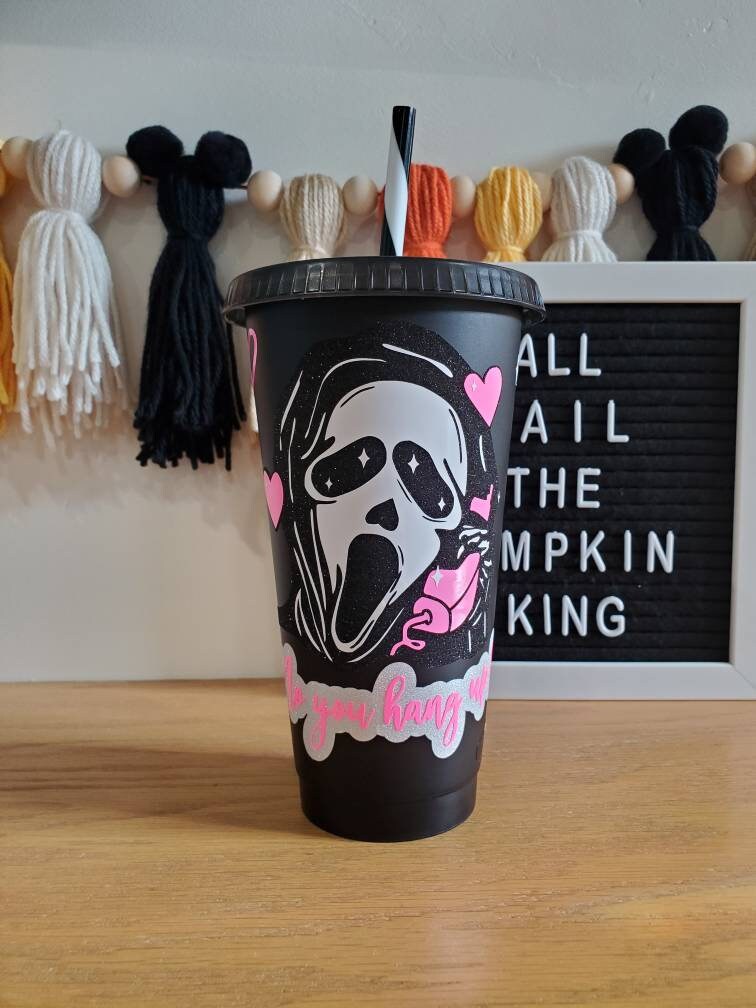 Scream Halloween cup you hang up spooky cup Halloween gift wassup