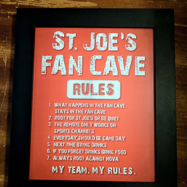 St Joseph's Football Framed Fan Cave Plaque