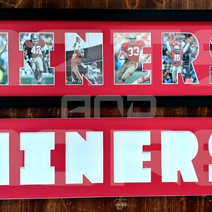 San Francisco 49ers Custom Cut Mat (with option to Frame)