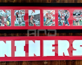 San Francisco 49ers Custom Cut Mat (with option to Frame)