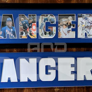 New York RANGERS Custom Cut Mat (with option to Frame)