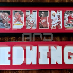 Detroit Red Wings NHL Laser Cut License Plate