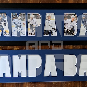 Tampa Bay LIGHTNING Custom Cut Mat (with option to Frame)