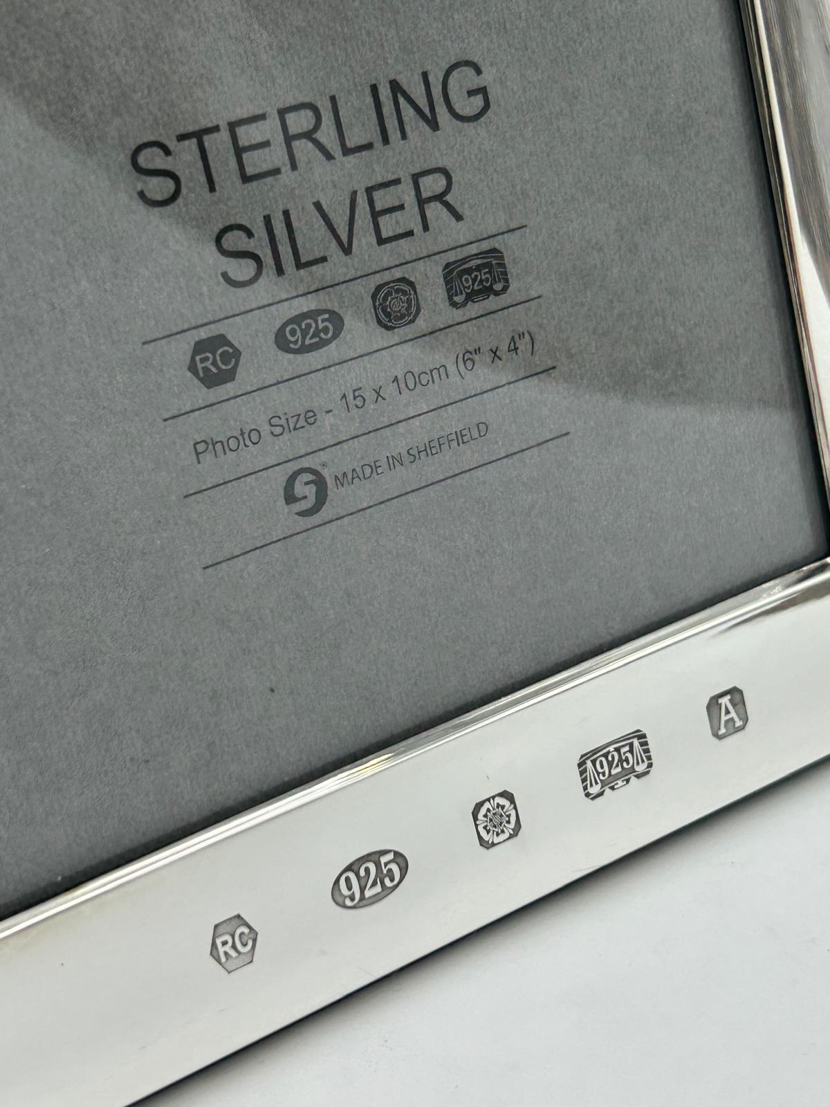 2025年向けホールマーク付き、7 x 5インチの英国製シルバーフォト