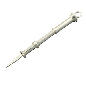 A Sterling Silver Retractable Toothpick (Slide Action)