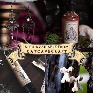 Herbalist Scythe Earrings Witch's Sickle Herbalism image 6