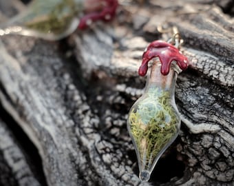 Cottagecore Moss Fairy Earring Mushroom Fantasy Jewelry Goblincore