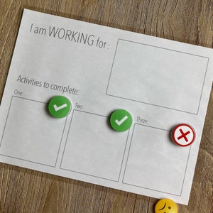 I Am Working for Chart, Behavior Modification Chart, Reward Chart ...