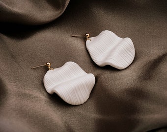 NOOR | Handmade Polymer Clay Earrings - Wedding Earrings - Boho Jewellery - Bohemian - Gift Ideas for Women - Statement Earrings - Jewelry