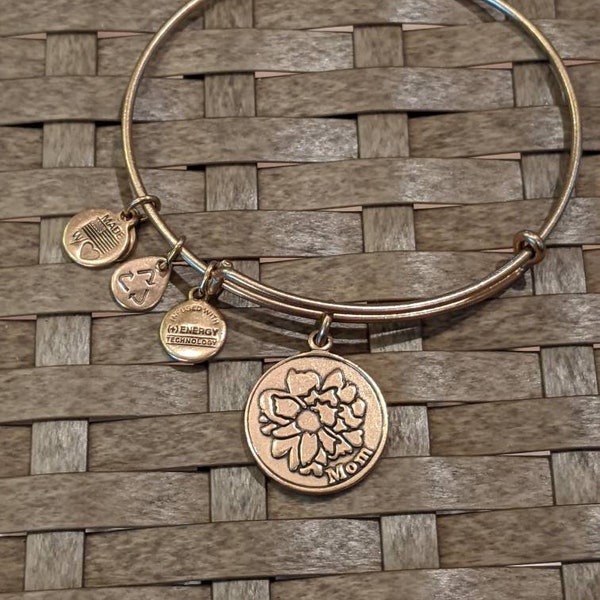 Alex and Ani Mom Charm Bangle Bracelet