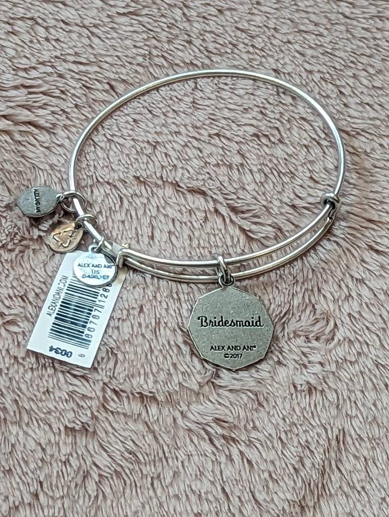 Alex and Ani Bridesmaid Charm Bangle Bracelet Rafaelian Silver Etsy