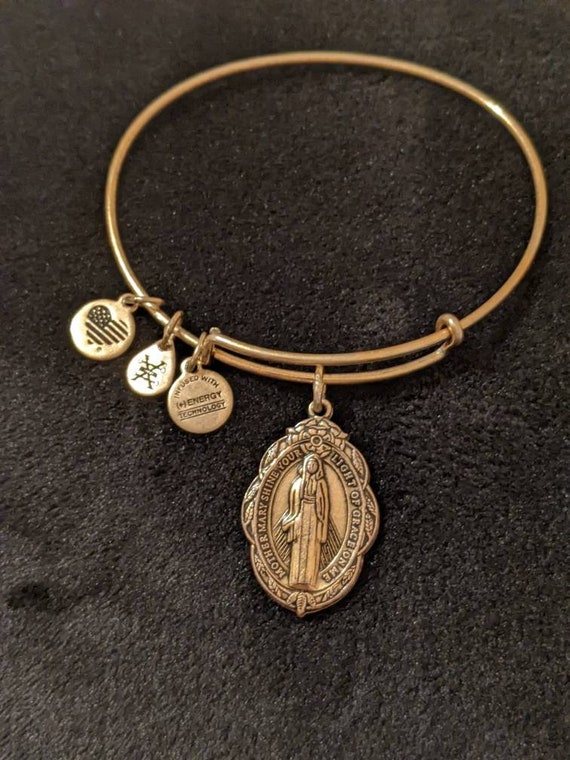 Alex and Ani Mother Mary Charm Bangle 