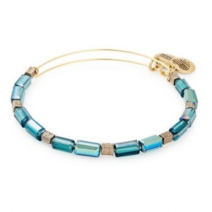 Alex And Ani Whale Tail Set Of Five Charm Bangle Bracelets - Shiny Gold Finish | Jewelers