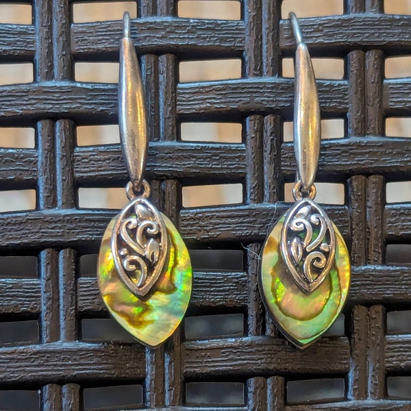 CFJ Abalone Sterling Silver Earrings