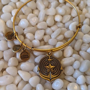 Alex and Ani Anchor Charm Bangle Bracelet