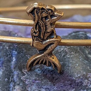 Alex and Ani Mermaid Slider Charm Bangle Bracelet image 2