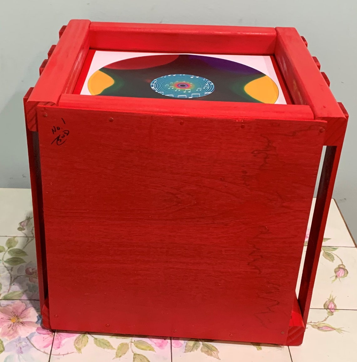 VINYL RECORD Storage Crate for 12 Vinyl lp's 1/2 Etsy