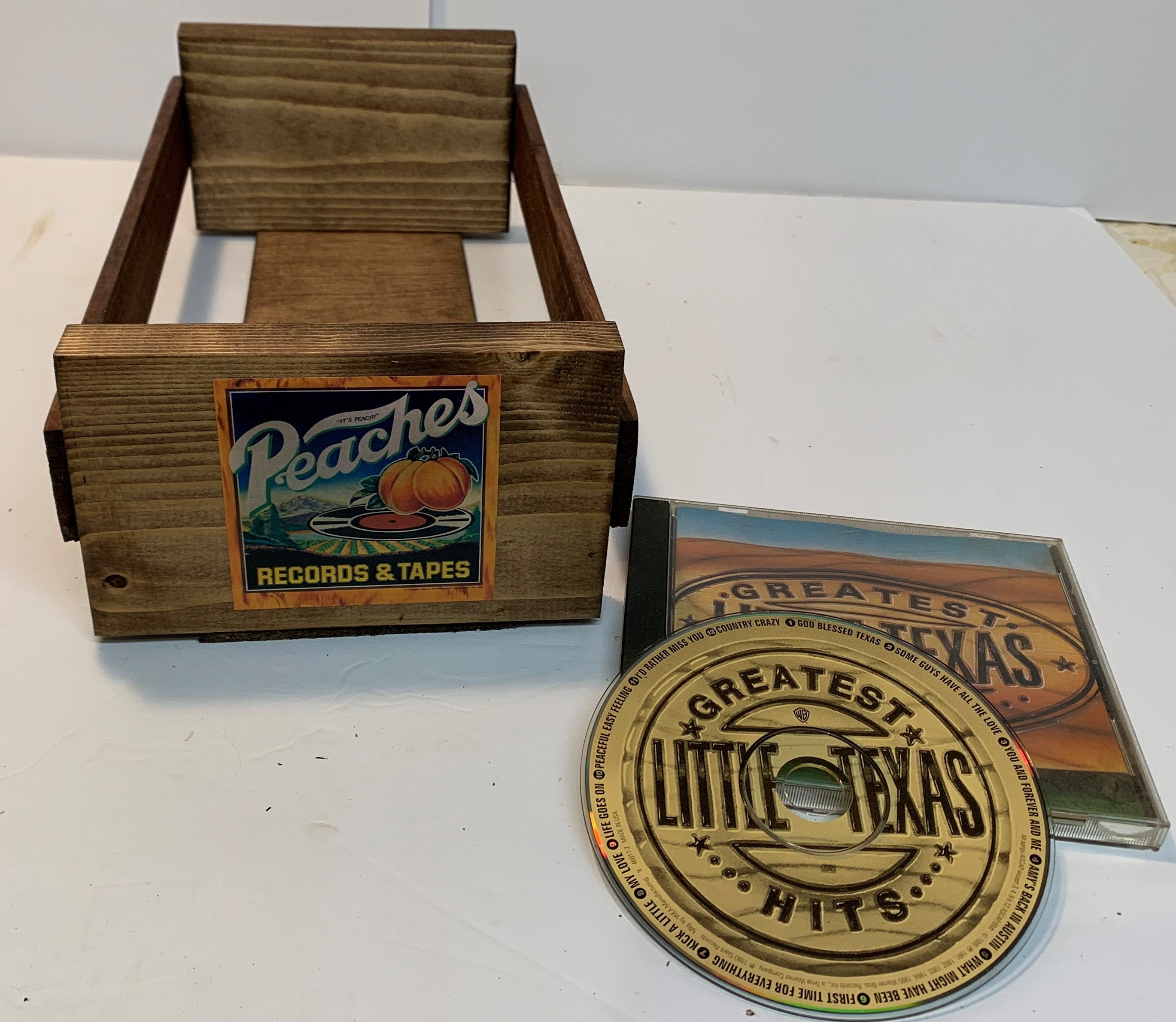 Peaches Records & Tapes Storage Crate for CD's 1 Etsy