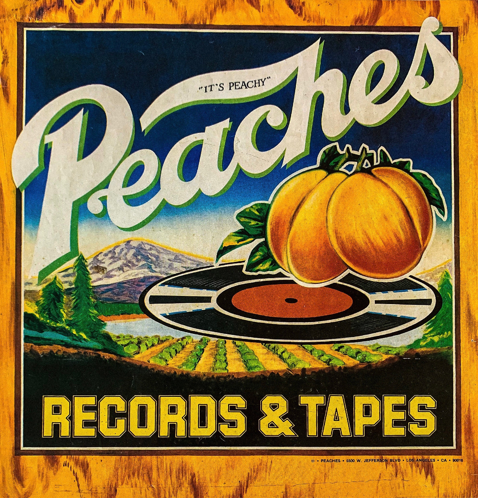 PEACHES RECORDS & TAPES Logos x 2 Etsy