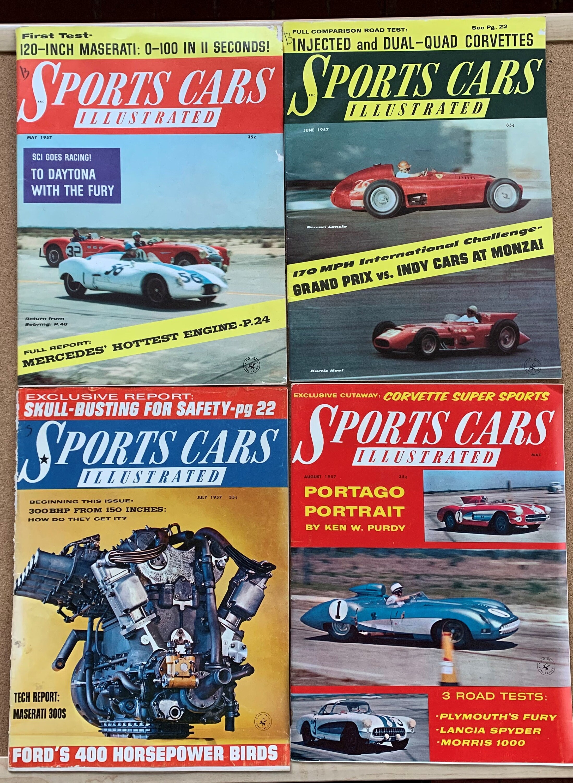 SPORTS CAR ILLUSTRATED Magazines May June July August 1957 Etsy