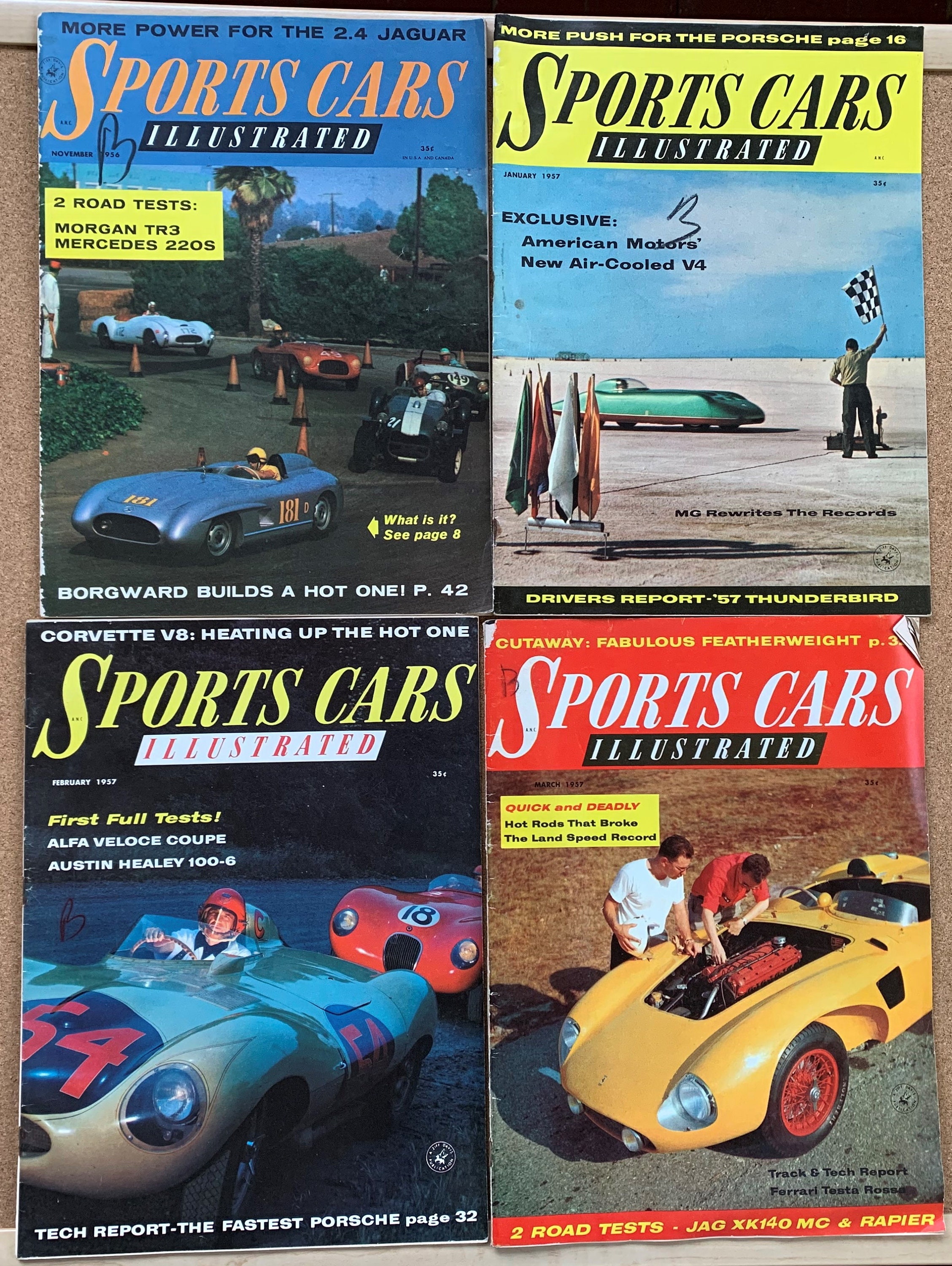 SPORTS CAR ILLUSTRATED Magazine November 1956 Januar Etsy