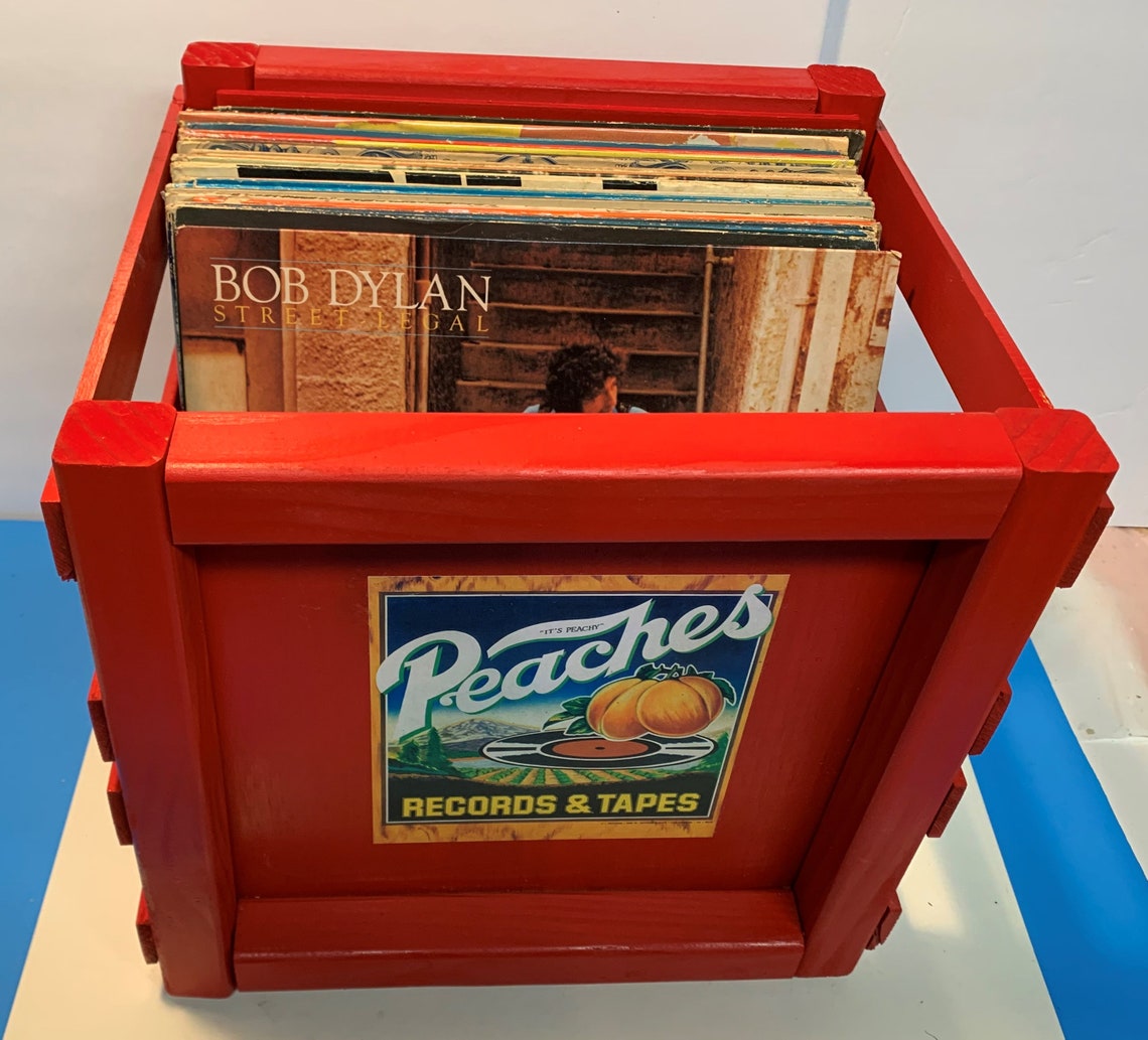 PEACHES RECORDS & TAPES Storage Crate for 12 Vinyl Etsy