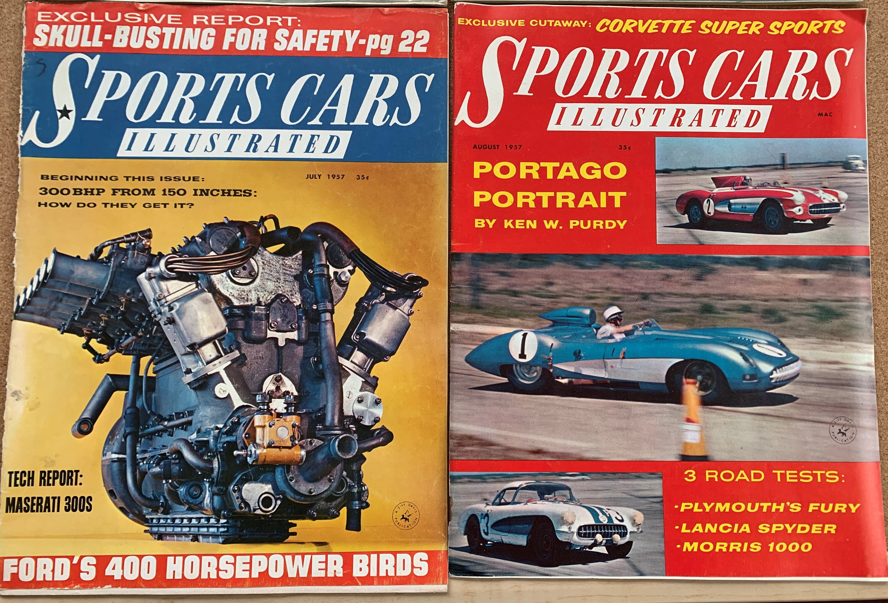 SPORTS CAR ILLUSTRATED Magazines May June July August 1957 Etsy