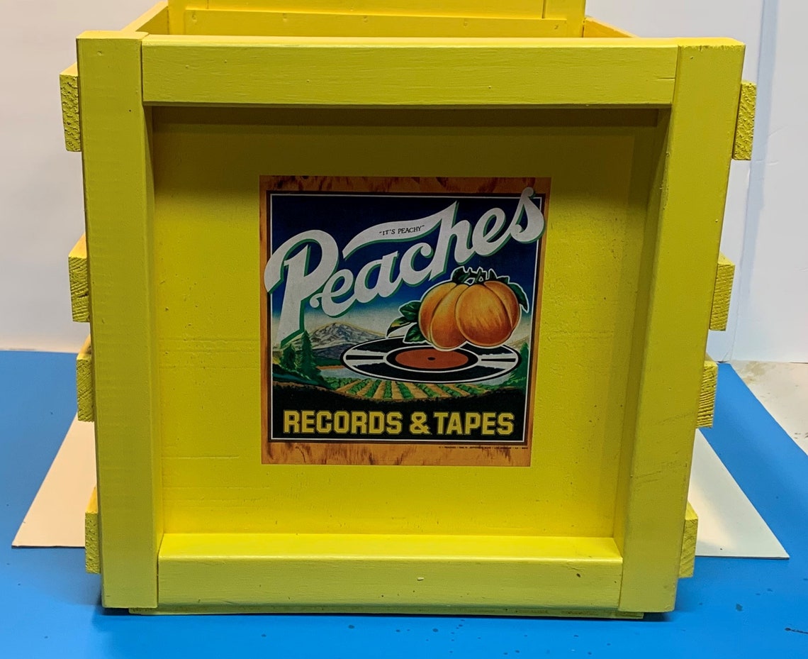 PEACHES RECORDS & TAPES Storage Crate for 12 Vinyl Etsy