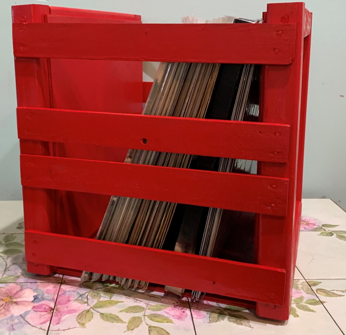 vinyl record storage crates