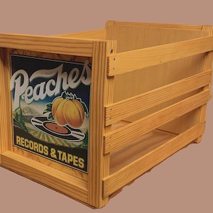 PEACHES RECORDS & TAPES Storage Crate for 12" Vinyl lp's (Full Size)