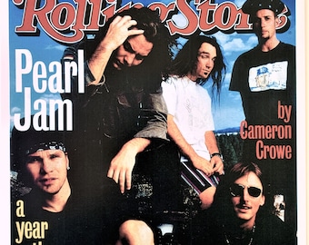 PEARL JAM, Rolling Stone Magazine Cover Print - Reduced Price