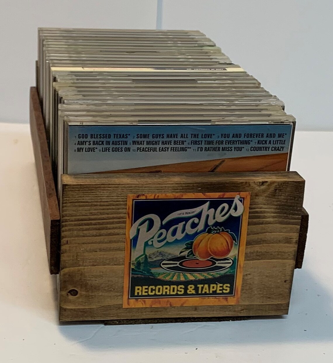 Peaches Records & Tapes Storage Crate for CD's 1 Etsy