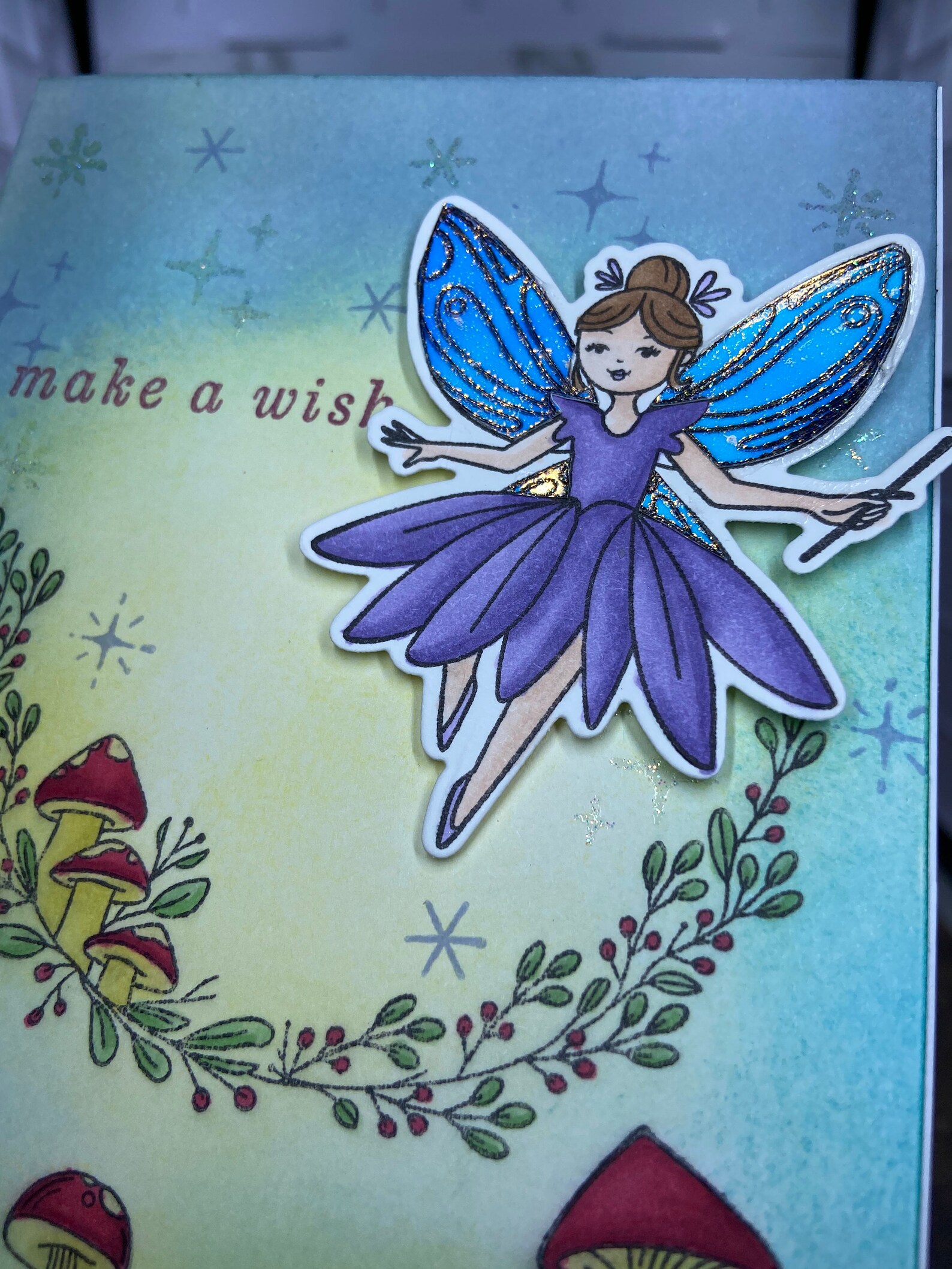 Magical Birthday Fairy Handmade Greeting Card