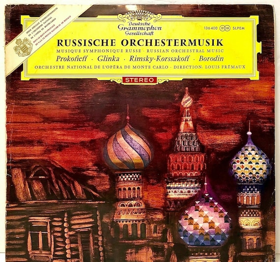 Large Tulips DGG Red Stereo SLPM-136400 Russian Orchestral Music