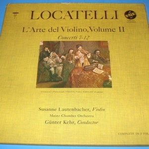Locatelli: The Art of The Violin Vol 2 Lautenbacher … Stereo 3 vinyl LP records Vox SVBX-541