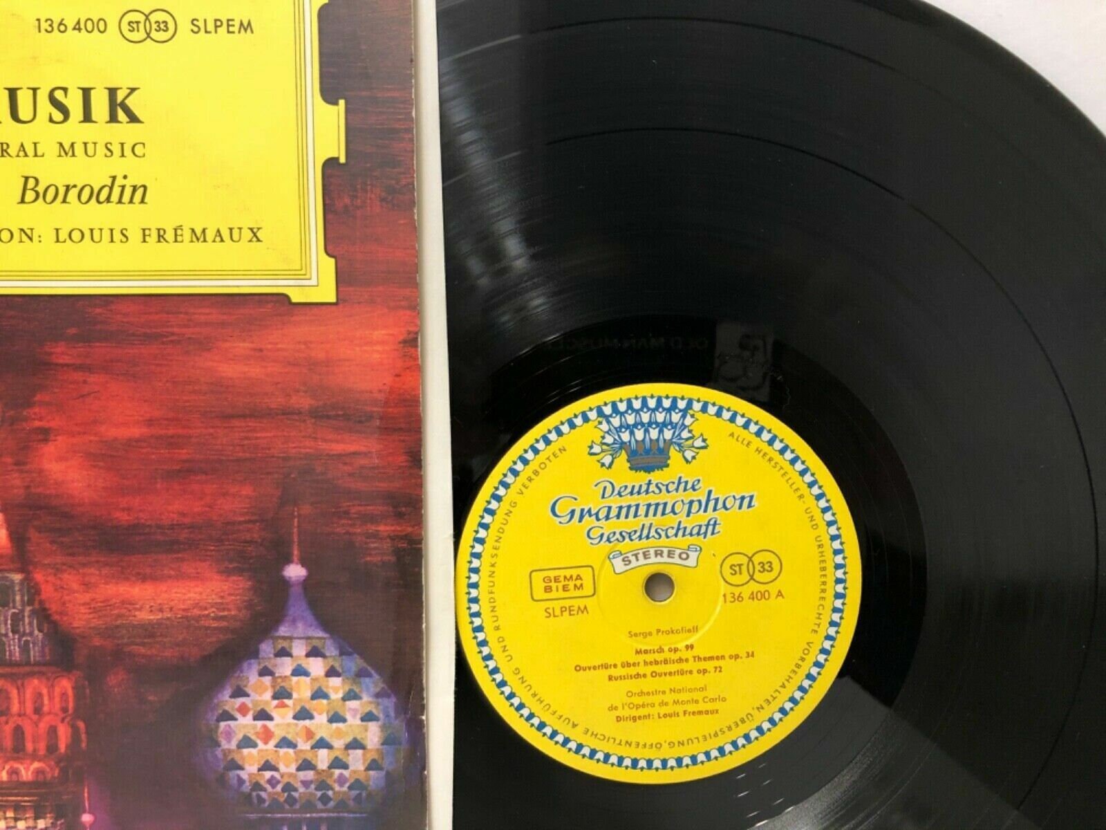 Large Tulips DGG Red Stereo SLPM-136400 Russian Orchestral Music