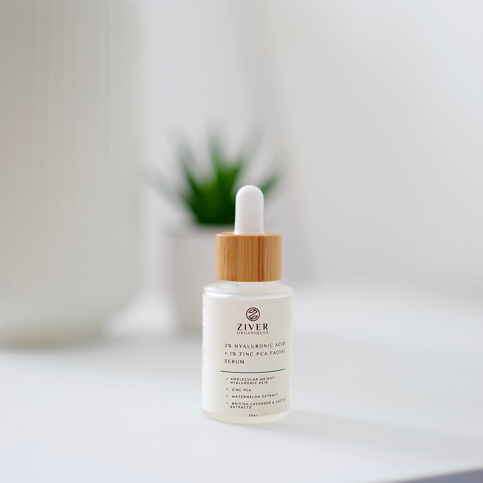 Hyaluronic Acid Facial Serum: 2% HA, Zinc PCA, Watermelon Extract
