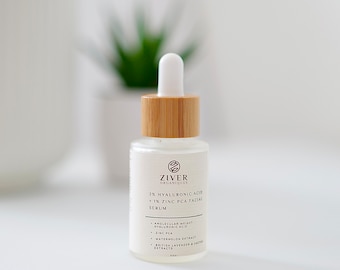 Hyaluronic Acid Facial Serum: 2% HA, Zinc PCA, Watermelon Extract