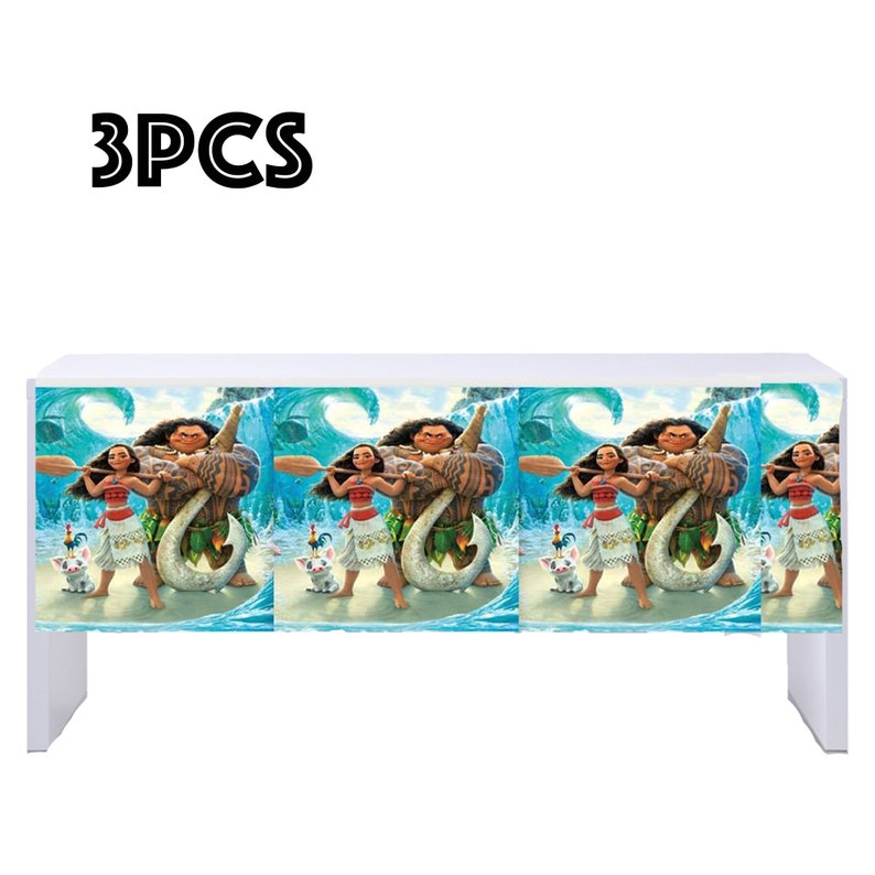 3 Piece Moana Table Cloth Moana Birthday Party Great for Moana Decorations